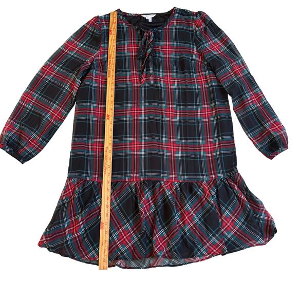 Draper James Rosanne Tartan Plaid Swing Shift Dress Sz Medium Lightweight EUC - Picture 10 of 15